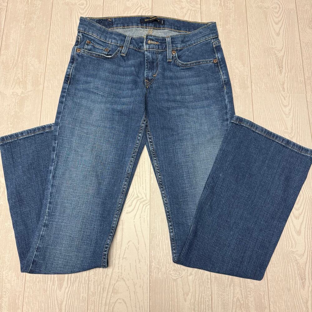 Vintage Y2K Levi's 524 Too Superlow Jeans Women's Size 5M Dark Wash Bootcut